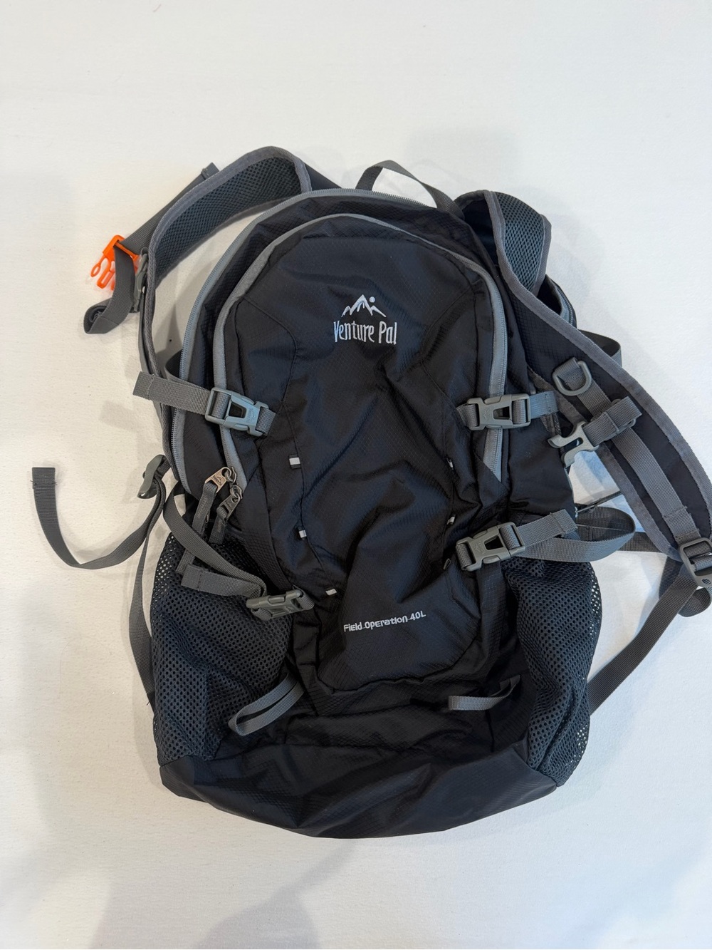 Black and Gray 40L Men’s Hiking Backpack